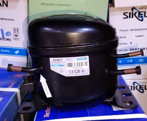 Refrigerant Compressor ADW51 Sikelan 1/6HP | 220-240V-R134a