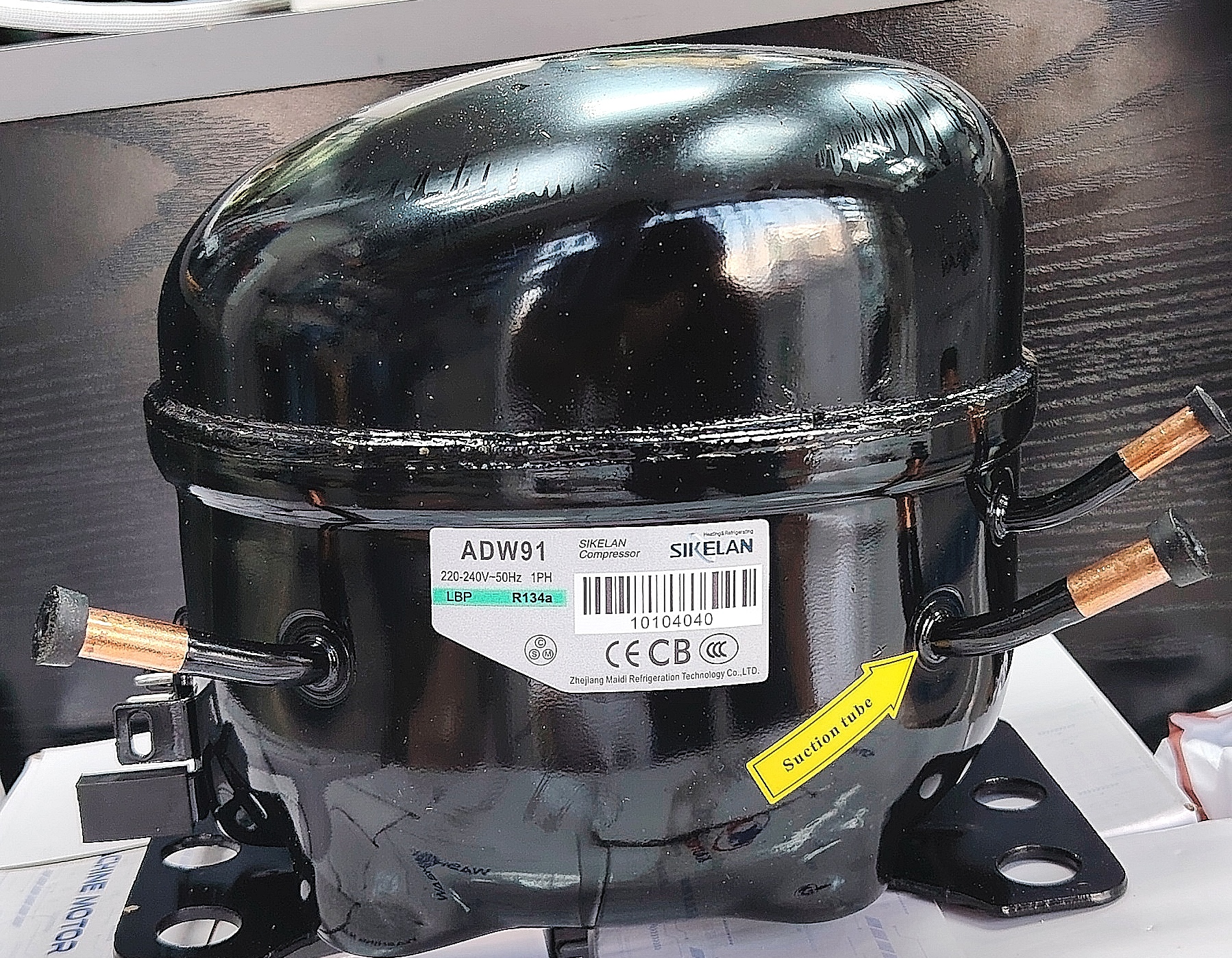 PRIMEACTECH, Hermatic Compressor ADW91 1/3HP |220-240V R134A