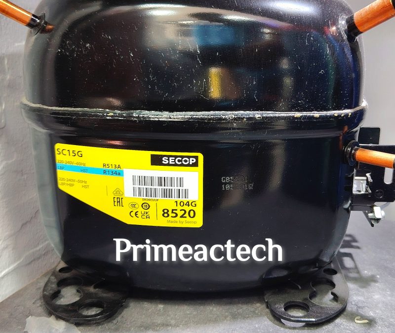 Danfoss Hermetic Compressor SC15G 1/2HP, 220-240V, R134A