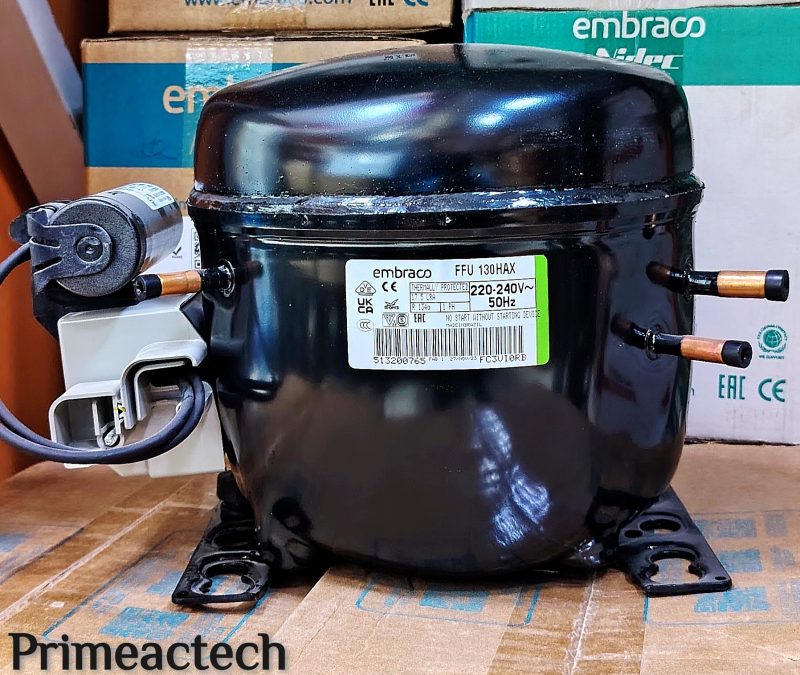 EMBRACO Compressor FFU130HAX 1/3+HP, 220-240V, R134A