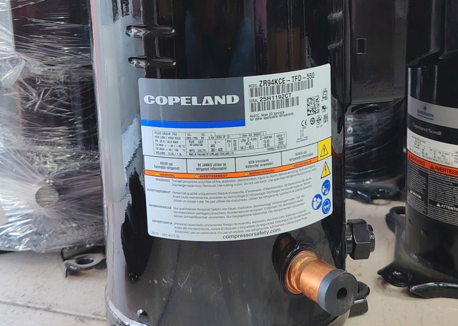 COPELAND Scroll Compressor ZR94KCE-TFD-550