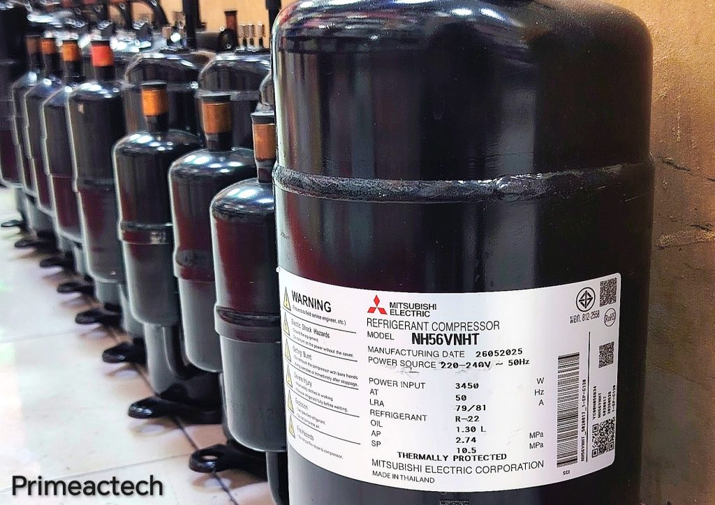 Mitsubishi 3Ton Compressor NH56VNHT R22 / 1PH /50HZ