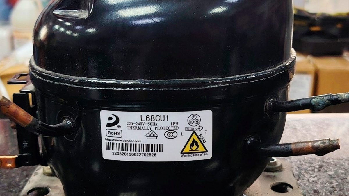 Refrigerant Compressor L68CU1 DONPER 3/8hp R290