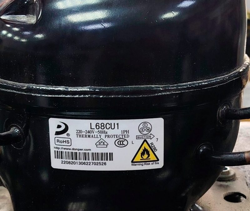Refrigerant Compressor L68CU1 DONPER 3/8hp R290