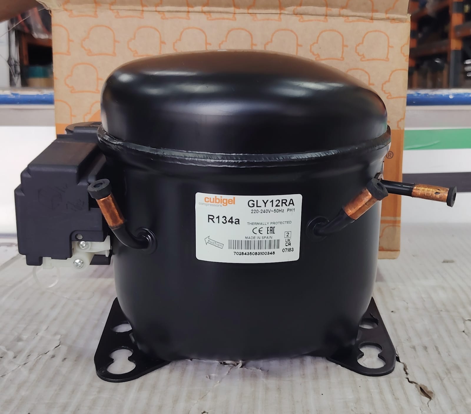 CUBIGEL HERMATIC Compressor GLY12RA 3/8HP