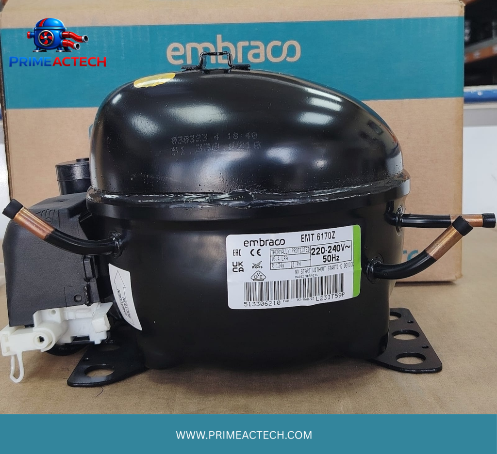 EMBRACO EMT6170Z COMPRESSOR 1/4HP R134A 220-240V/50Hz