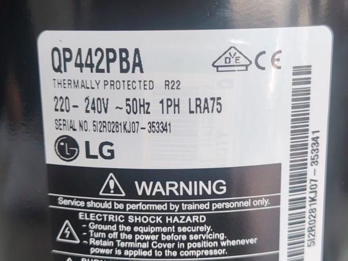 LG Rotary Compressor QP442 1ph R22