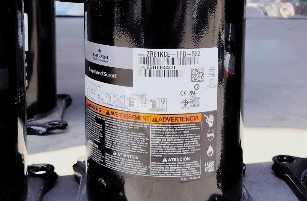 Copeland Scroll Compressor ZR81KCE-TFD-522